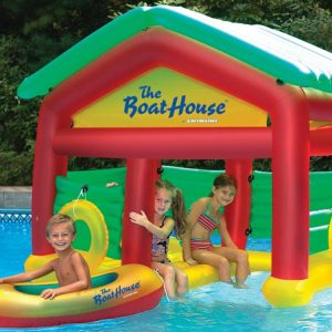 Swimline “The Boathouse” Pool Float with riders