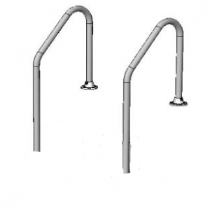 Access Two Aluminum Handrails for The Step