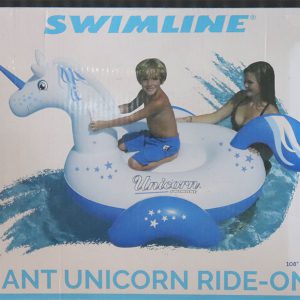 Swimline Log Flume Joust Swimming Pool Inflatable Float Game Set 